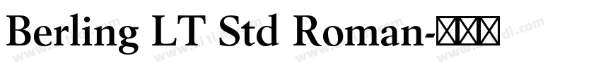 Berling LT Std Roman字体转换